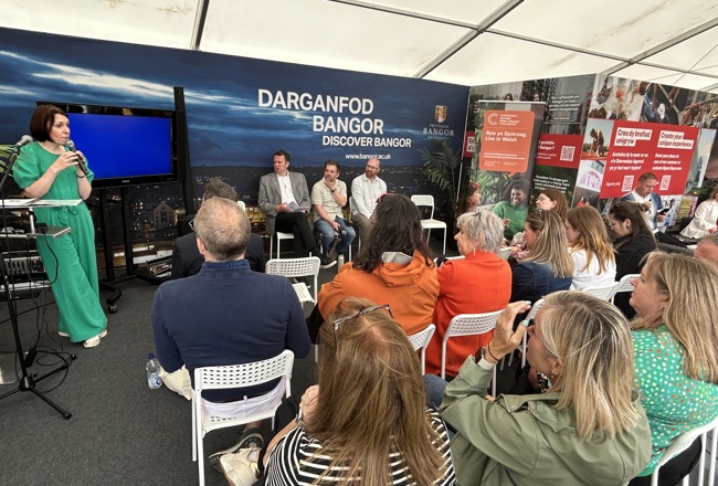An image of the panel at the National Eisteddfod