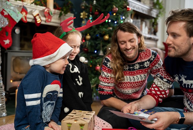 A child’s Christmas in Wales made magical by NSPCC