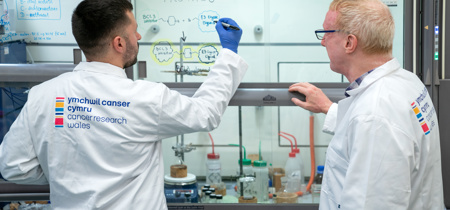 Researches working in a lab 